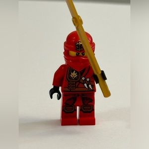 Lego Red Ninjago Minifigure with Sword